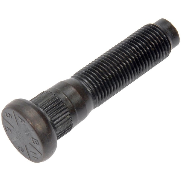 610-558 9/16-18 Serrated Wheel Stud - .65 In. Knurl, 2.5 In. Length